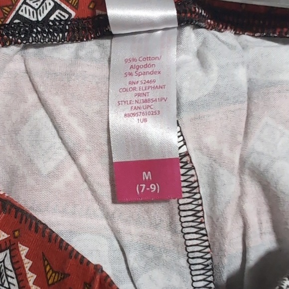 No Boundaries Elephant Print Fashion Leggings Casual Pants Medium - Picture 5 of 5